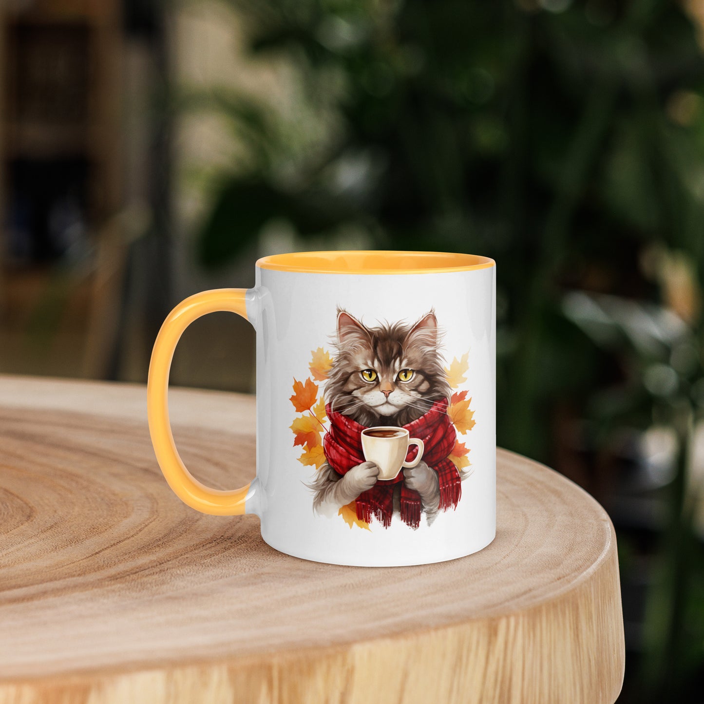 Autumn Kitty White Mug