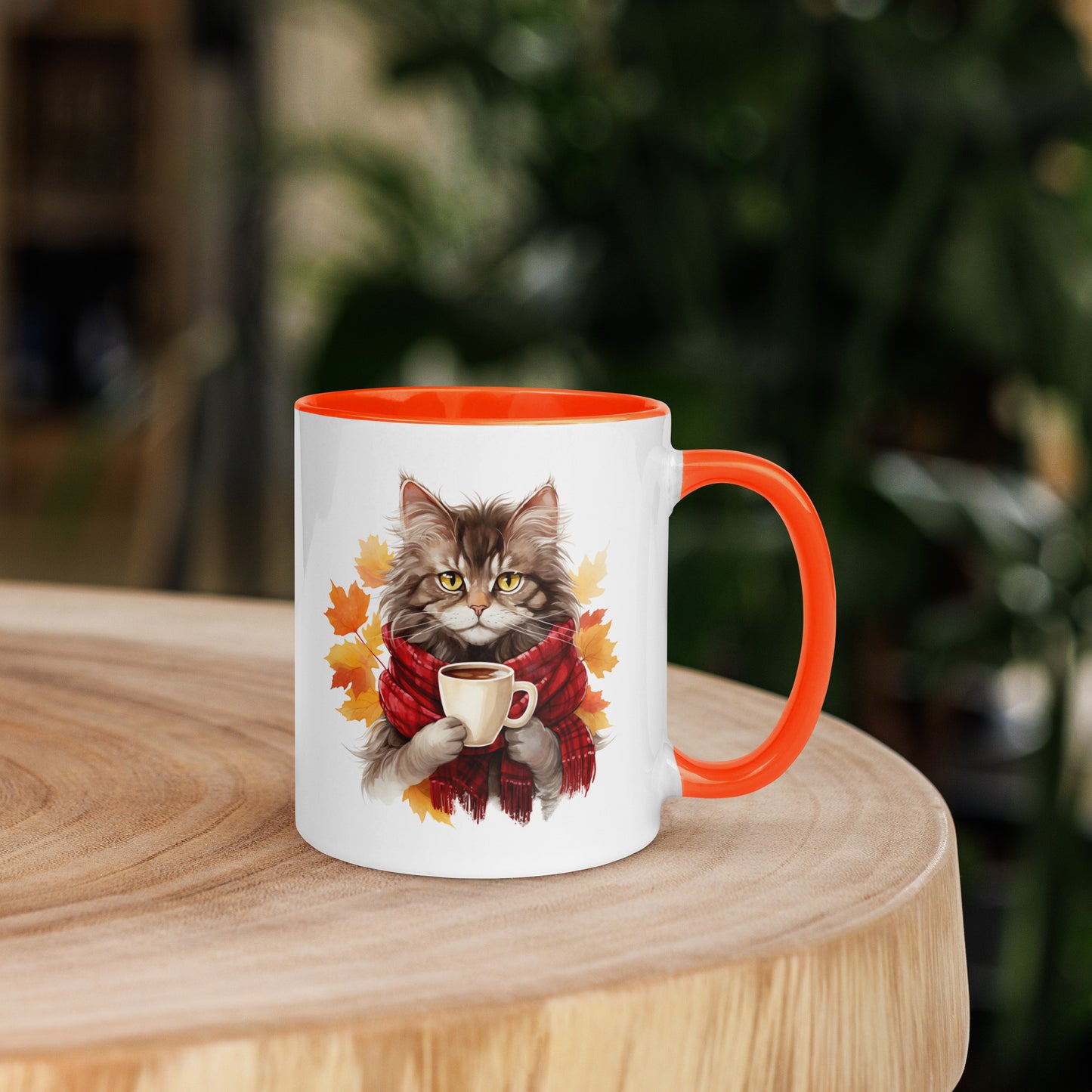 Autumn Kitty White Mug