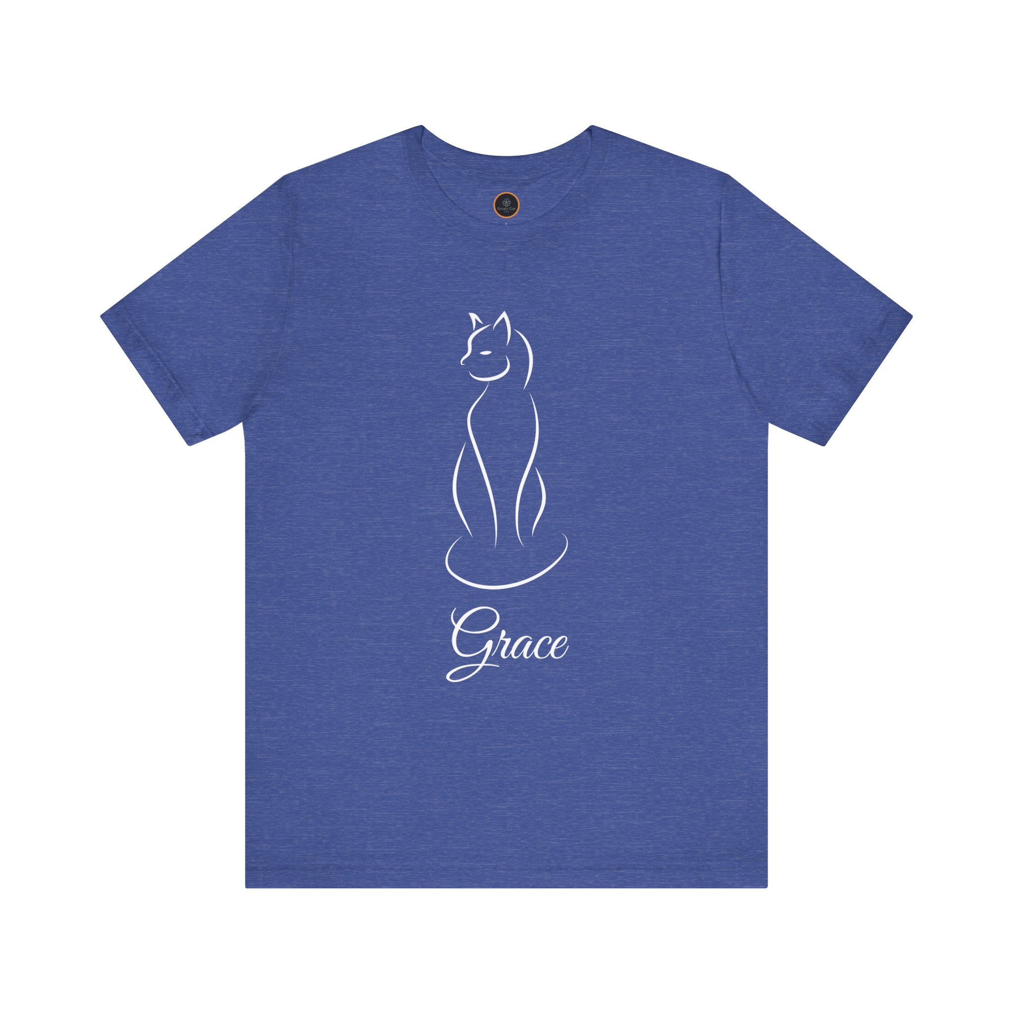 A line art graphic of a cat with the name "Grace" written in script text below it.