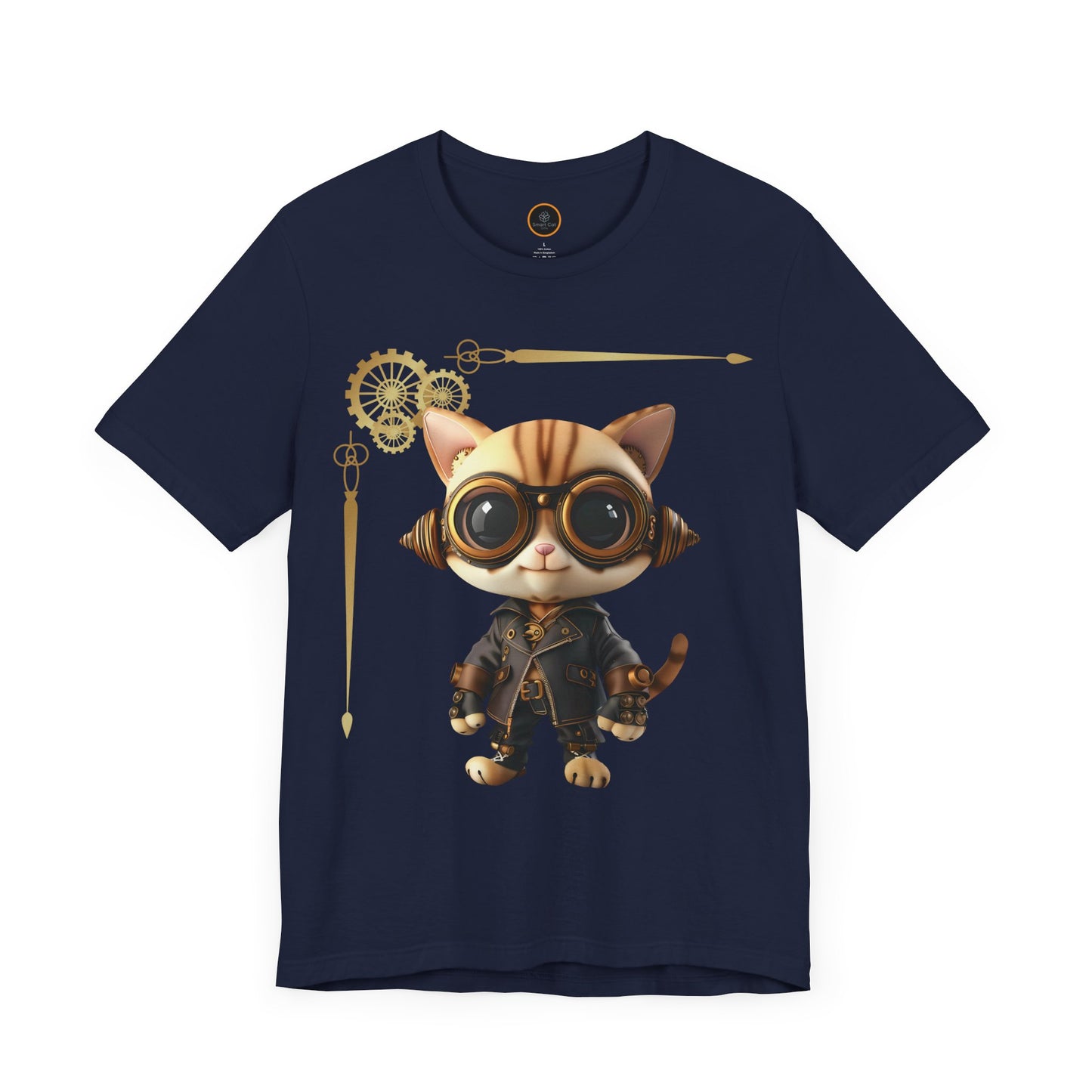 Steampunk Kitty - Unisex Jersey Short Sleeve Tee