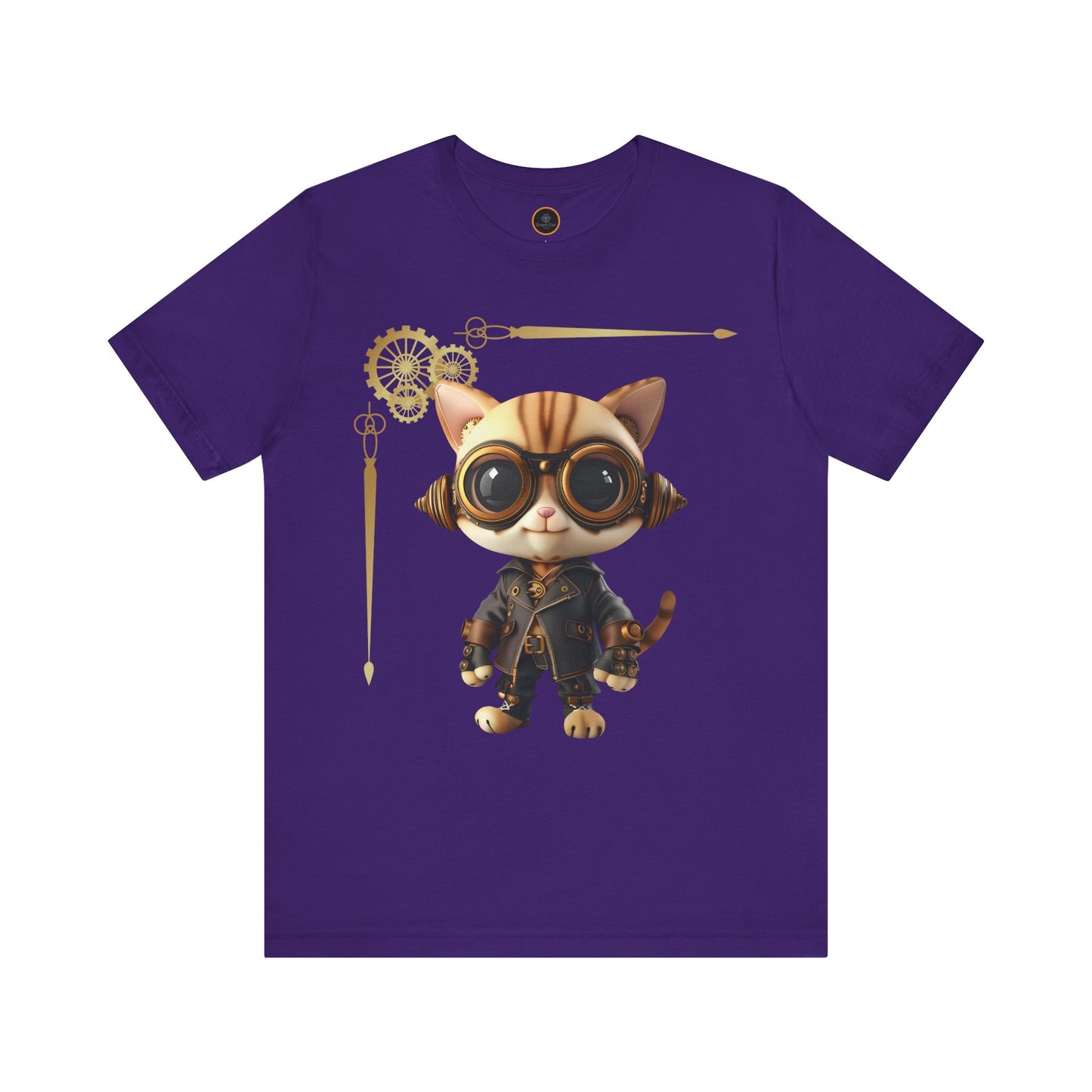 Steampunk Kitty - Unisex Jersey Short Sleeve Tee