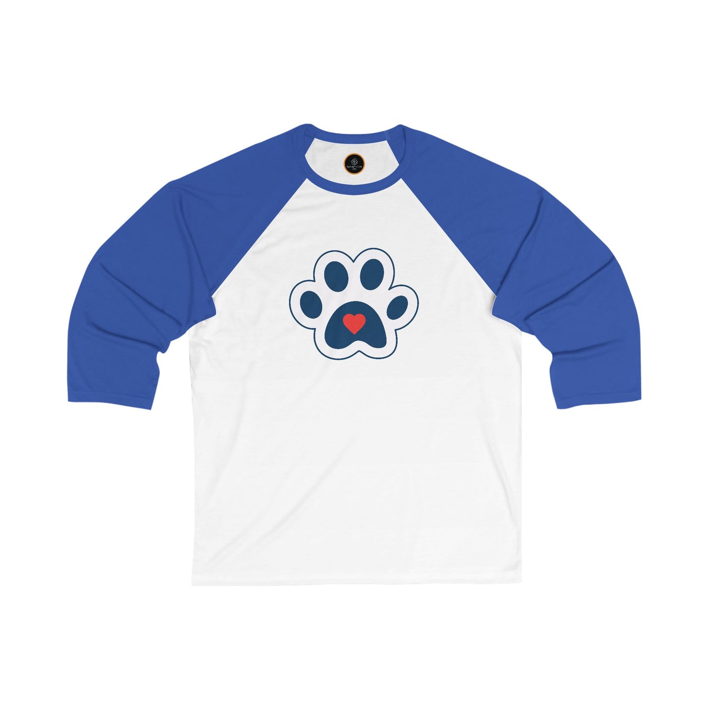 Heart In Paw - Unisex 3/4 Sleeve Baseball Tee