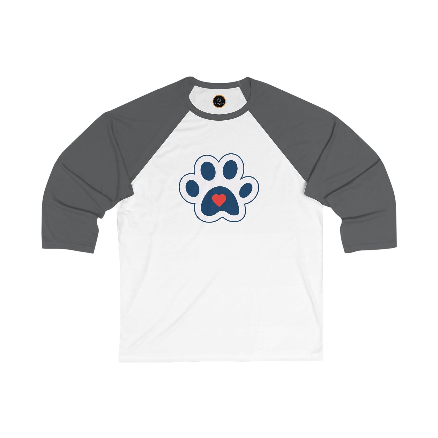 Heart In Paw - Unisex 3/4 Sleeve Baseball Tee