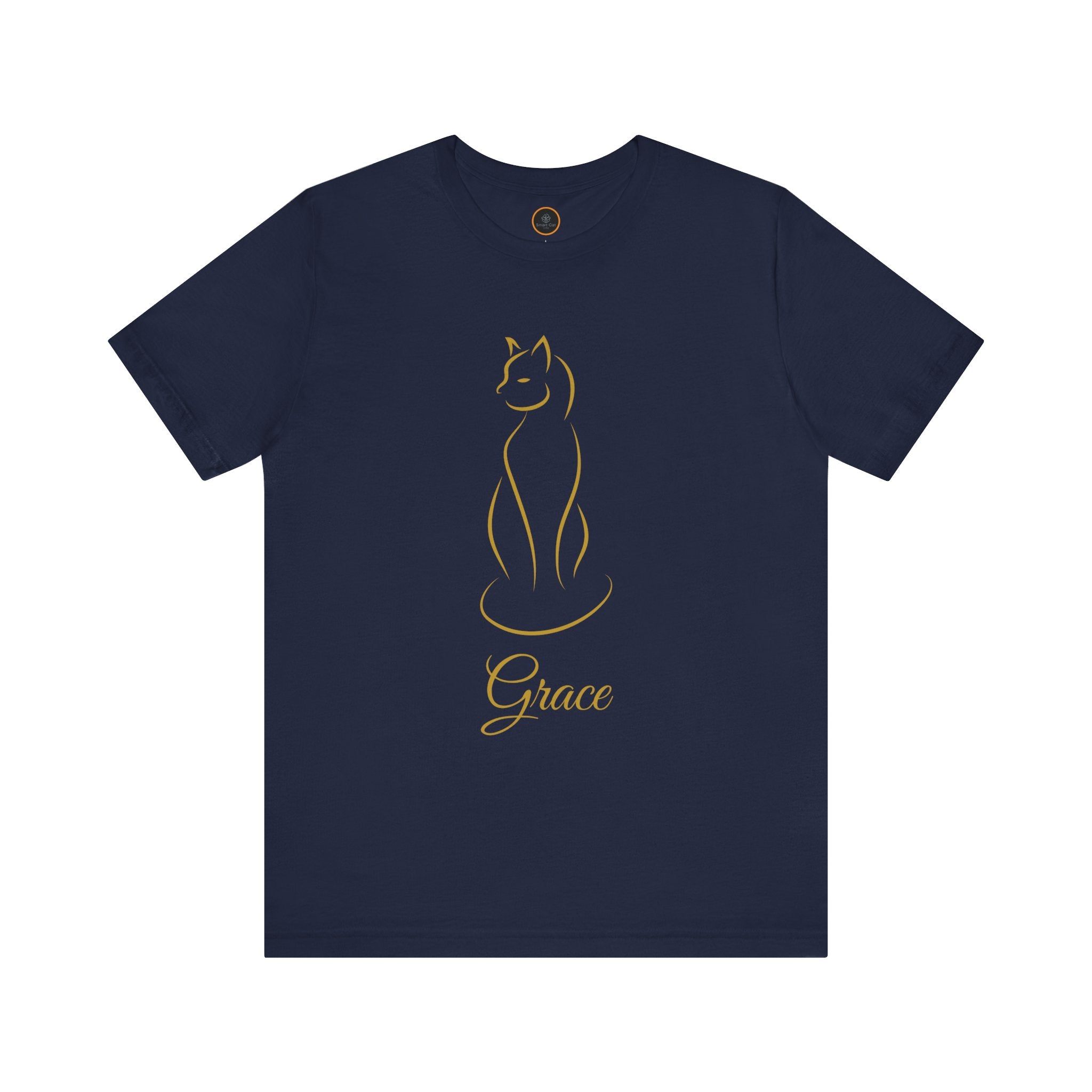 A line art graphic of a cat with the name "Grace" written in script text below it.