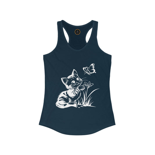 Butterfly Kitty - Women's Ideal Racerback Tank