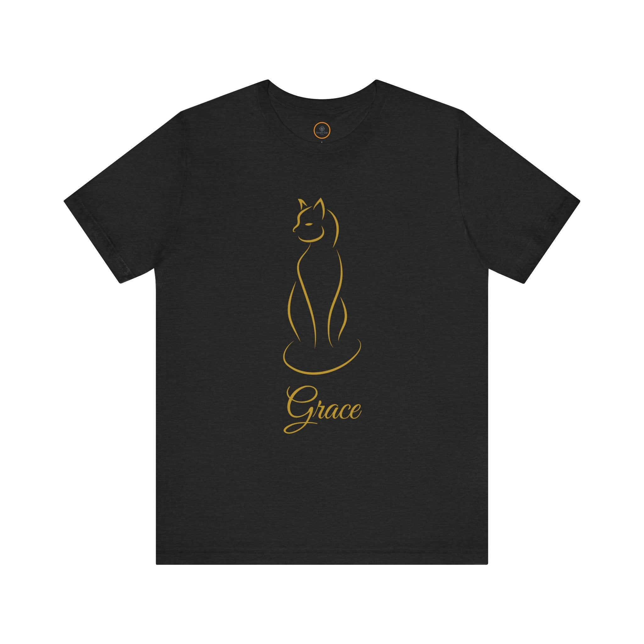 A line art graphic of a cat with the name "Grace" written in script text below it.