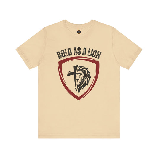 Bold As A Lion - Unisex Jersey Short Sleeve Tee