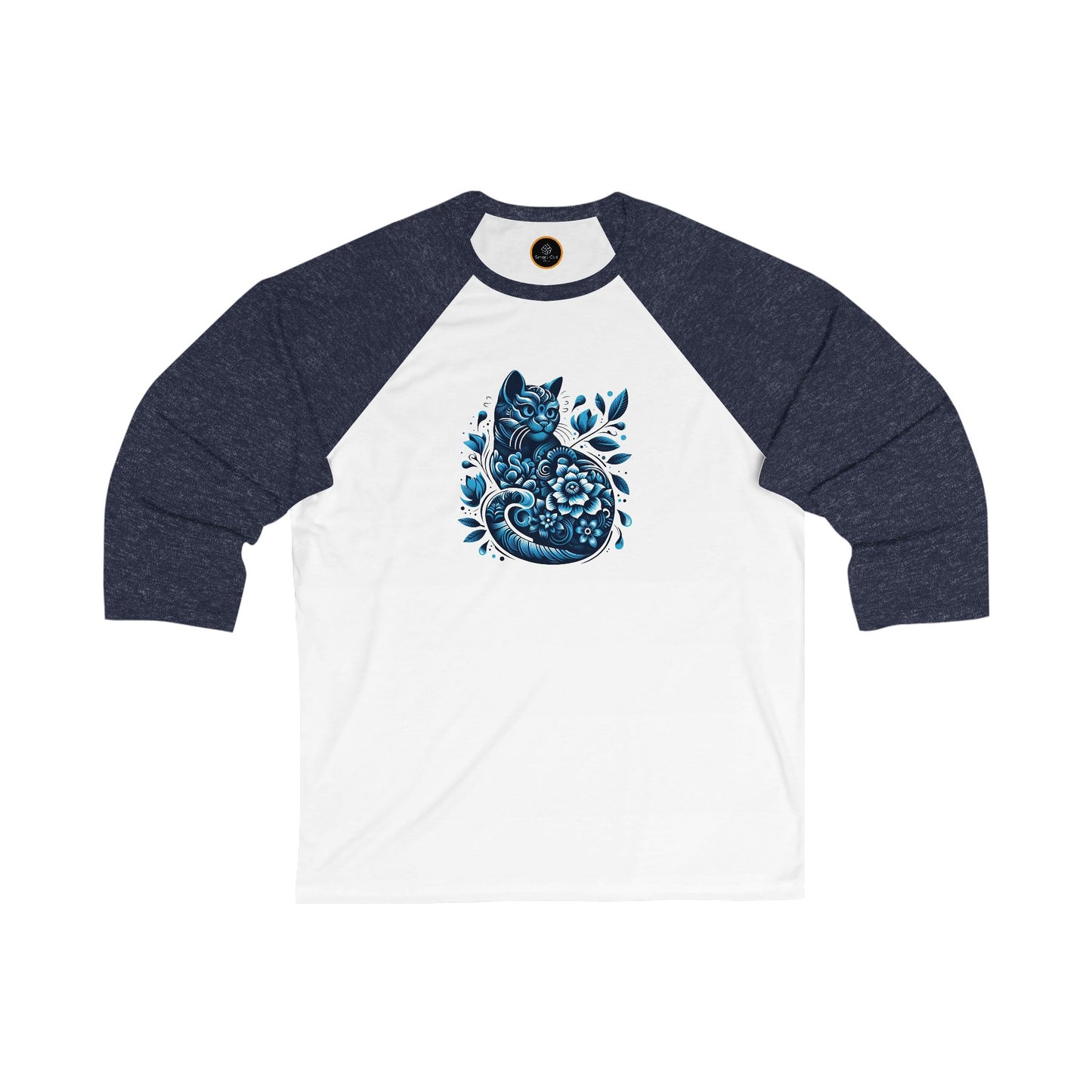 Cat Tattoo - Unisex 3\4 Sleeve Baseball Tee