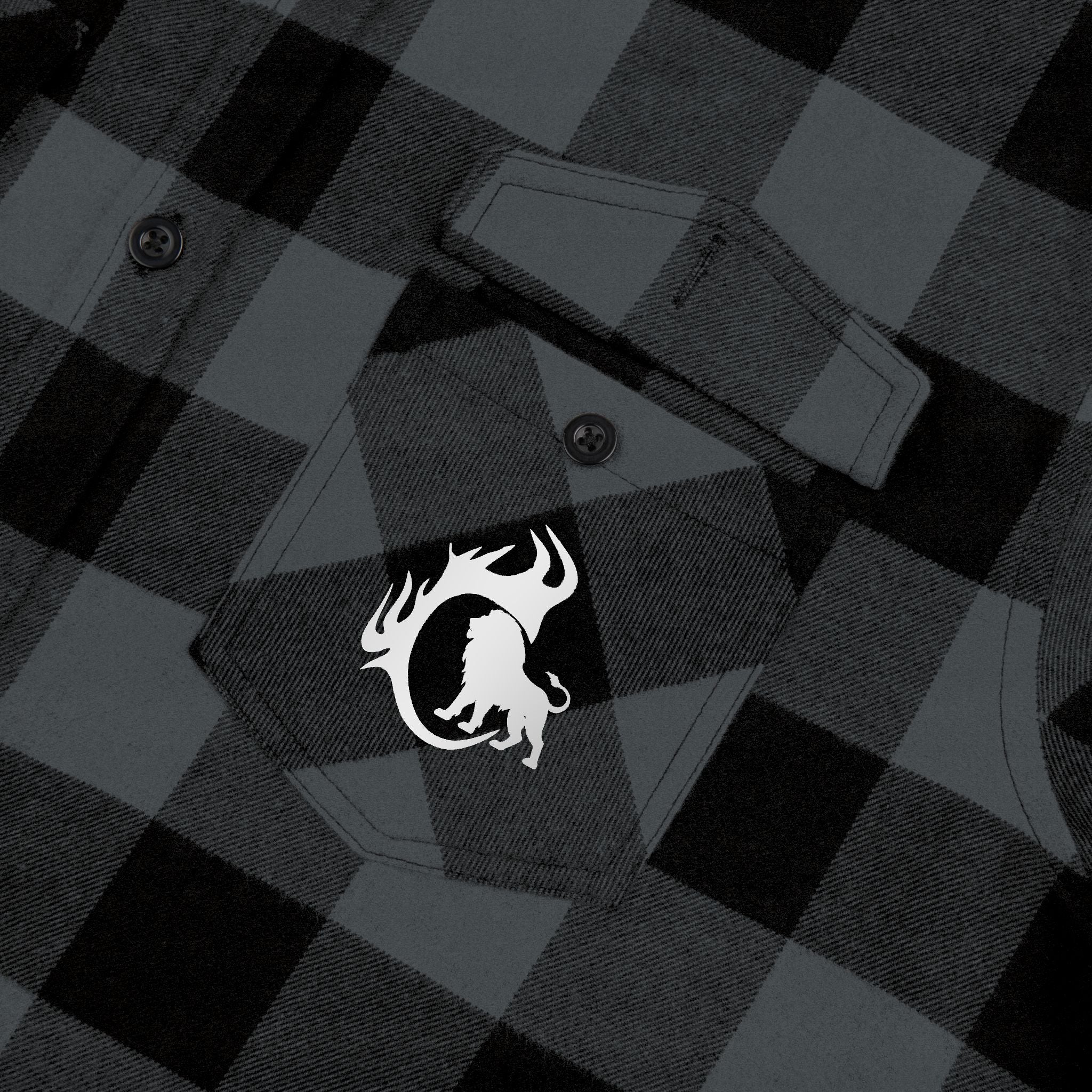 Tribal Lion Flannel Shirt