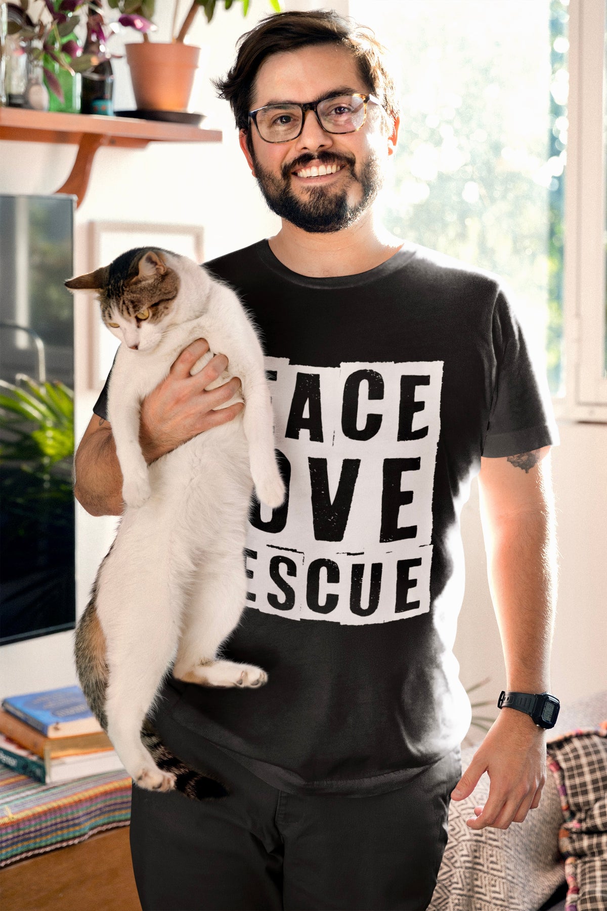 Peace Love Rescue T-Shirt