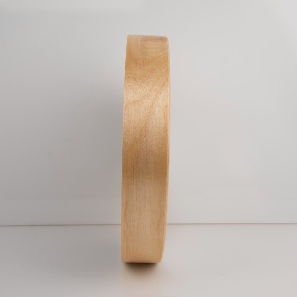 Side view of Still Fighting wood frame 10" clock showing natural wood frame depth