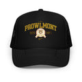 Black varsity style trucker hat with yellow 'Prowlmont Grit City Tigers' text and tiger logo on a white background
